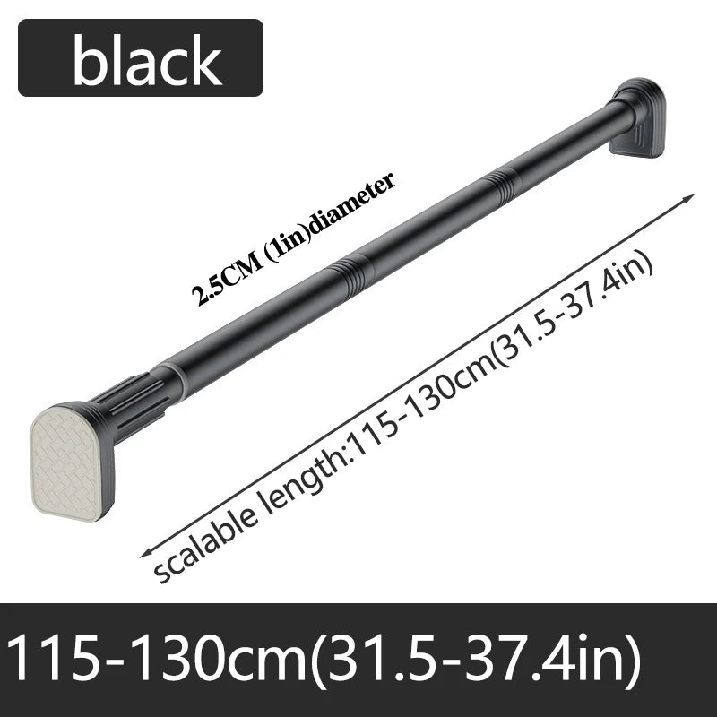 Punch-Free Telescopic Rod – Adjustable Stainless Steel Curtain & Drying Pole (Up to 2.7m)