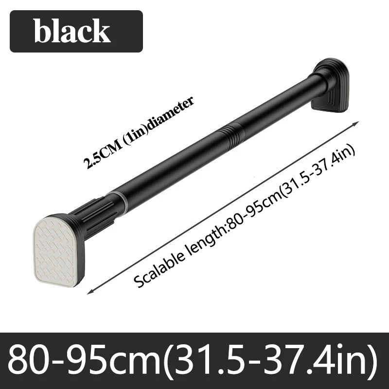 Punch-Free Telescopic Rod – Adjustable Stainless Steel Curtain & Drying Pole (Up to 2.7m)