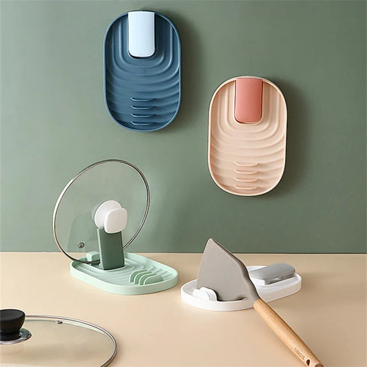 Foldable Lid & Spoon Rest – Multi-Purpose Utensil Stand